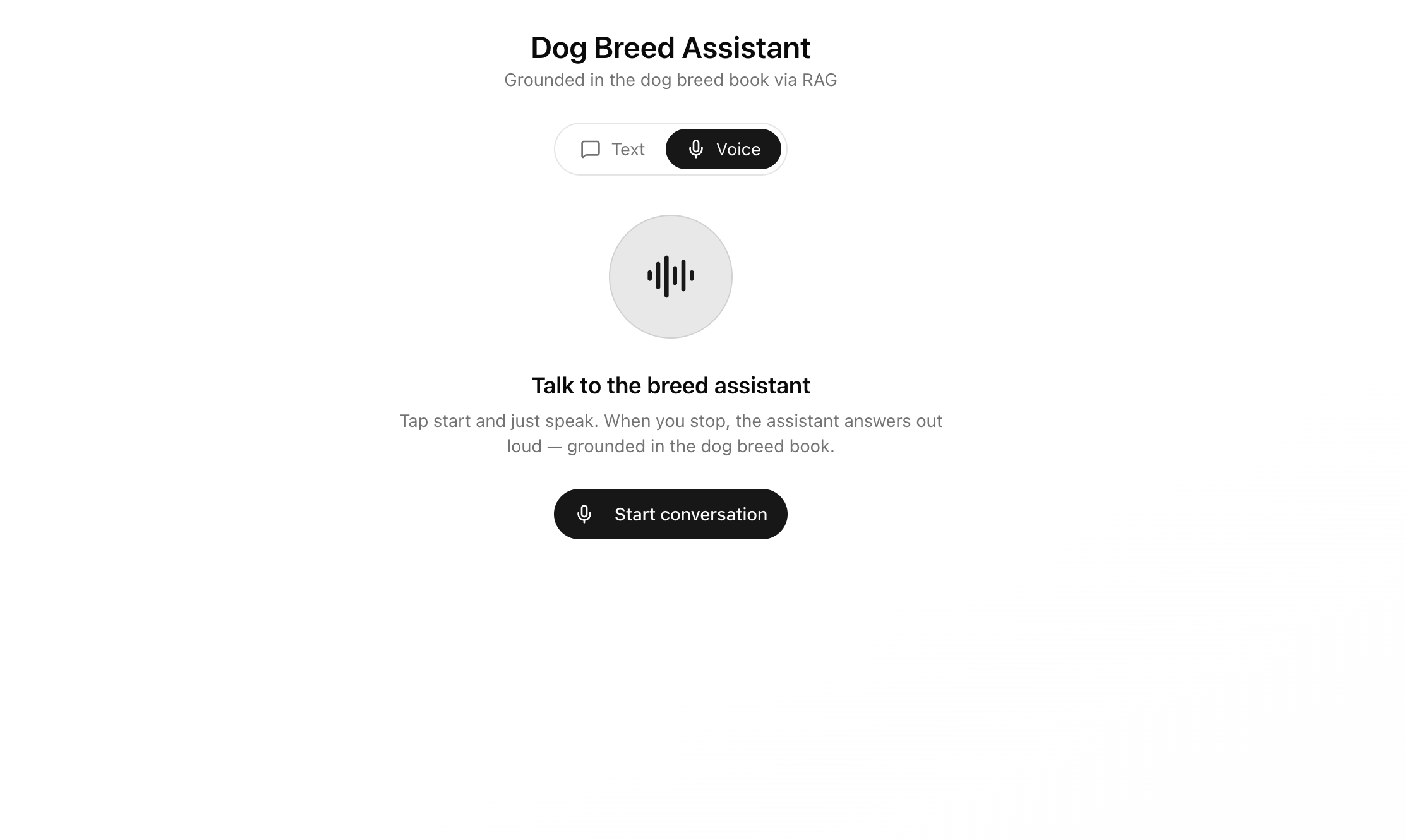 RAG Dog Breeds